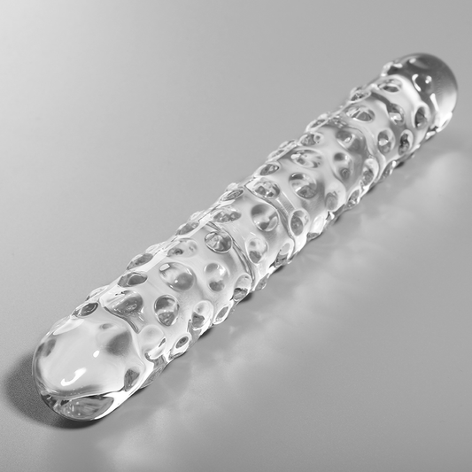 NEBULA SERIES BY IBIZA - MODÈLE 15 GODE EN VERRE BOROSILICATE CLAIR 18.5 CM -O- 3 CM