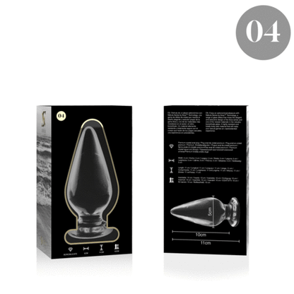 NEBULA SERIES BY IBIZA - PLUG ANAL MODÈLE 4 VERRE BOROSILICATE CLAIR 11 CM -O- 5 CM