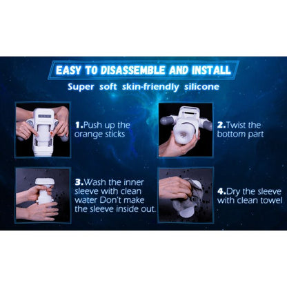 GAME CUP - MASTURBATEUR À VIBRATION DE POUSSÉE AVEC FONCTION CHAUFFANTE ET SUPPORT MOBILE - NOIR - 7eme ciel