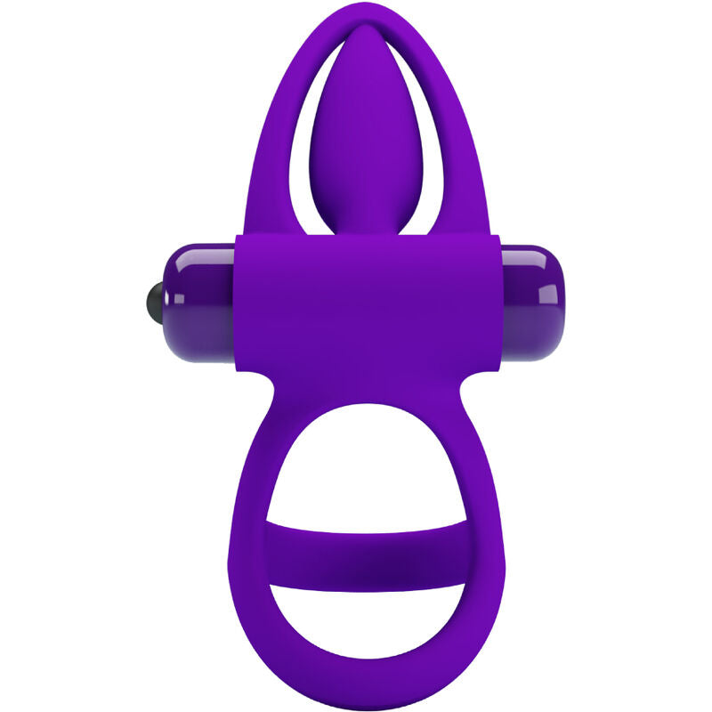 PRETTY LOVE - ANNEAU VIBRATEUR 10 VIBRATIONS SILICONE VIOLETTE - 7eme ciel