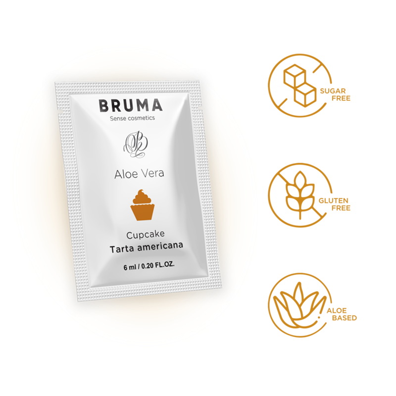 BRUMA - GEL GLISSANT À L''ALOE VERA SAVEUR CUPCAKE 6 ML - 7eme ciel