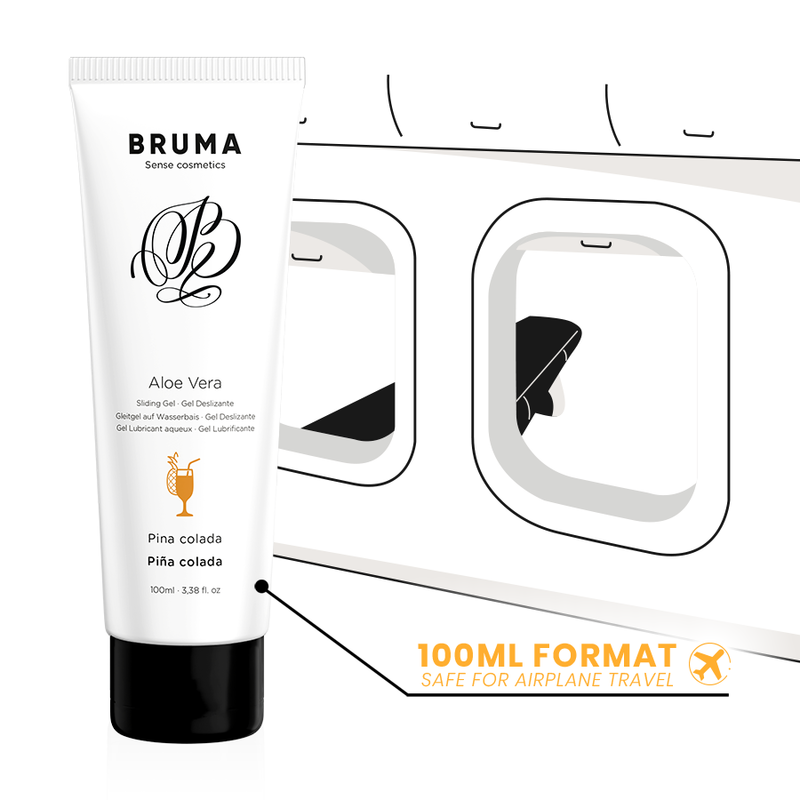 BRUMA - GEL GLISSANT À L''ALOE VERA SAVEUR PINA COLADA 100 ML - 7eme ciel