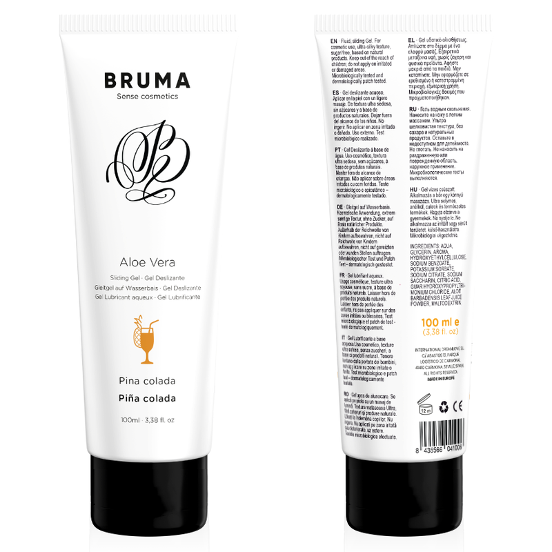 BRUMA - GEL GLISSANT À L''ALOE VERA SAVEUR PINA COLADA 100 ML - 7eme ciel