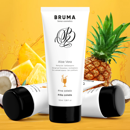 BRUMA - GEL GLISSANT À L''ALOE VERA SAVEUR PINA COLADA 100 ML - 7eme ciel