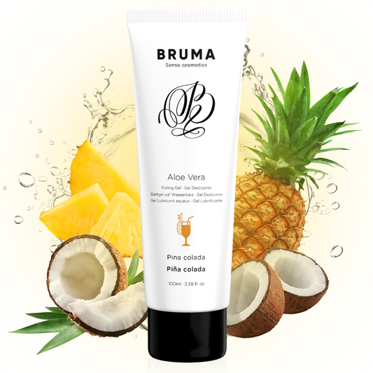 BRUMA - GEL GLISSANT À L''ALOE VERA SAVEUR PINA COLADA 100 ML - 7eme ciel