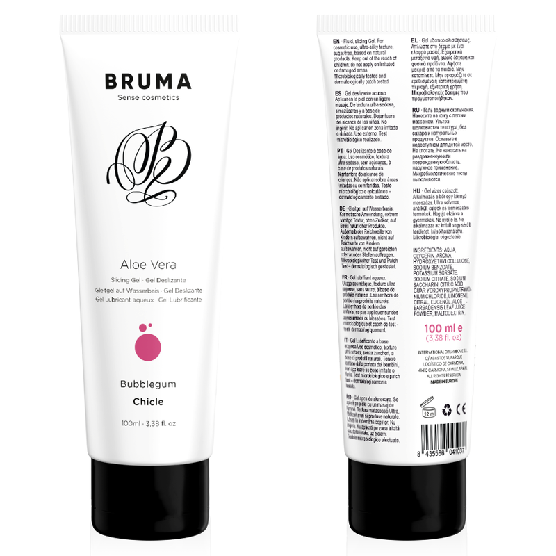 BRUMA - GEL GLISSANT ALOE VERA SAVEUR BUBBLEGUM 100 ML - 7eme ciel