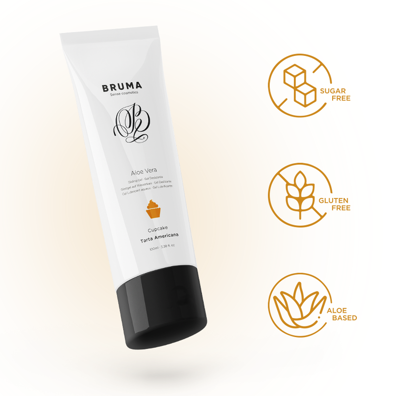 BRUMA - GEL GLISSANT À L''ALOE VERA SAVEUR CUPCAKE 100 ML - 7eme ciel