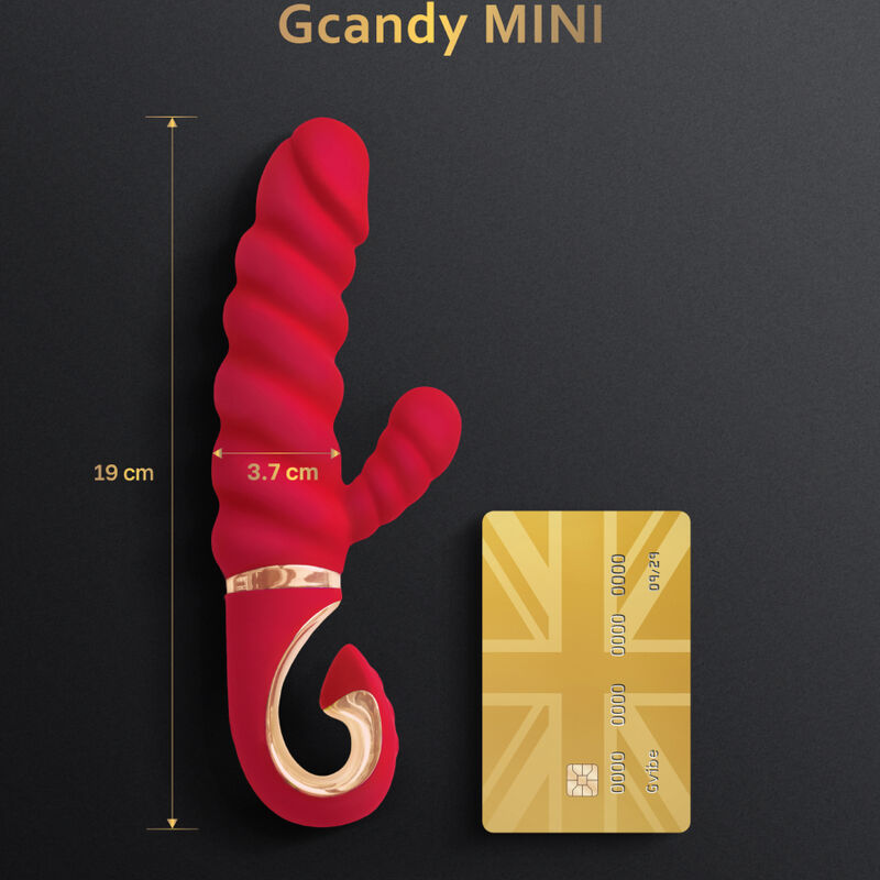 G-VIBE - VIBRATEUR GCANDY MINI ROUGE EN SILICONE - 7eme ciel
