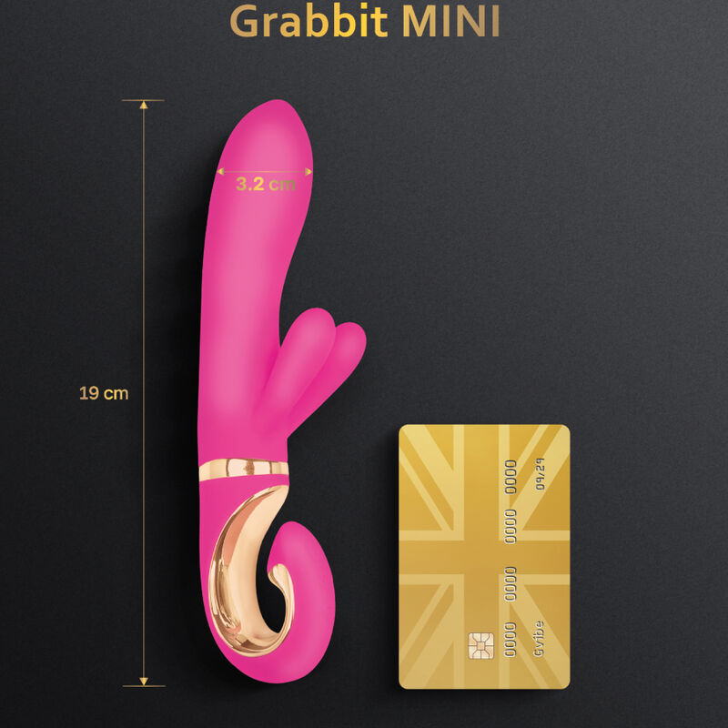 G-VIBE - VIBRATEUR GRABBIT MINI ROSE EN SILICONE - 7eme ciel