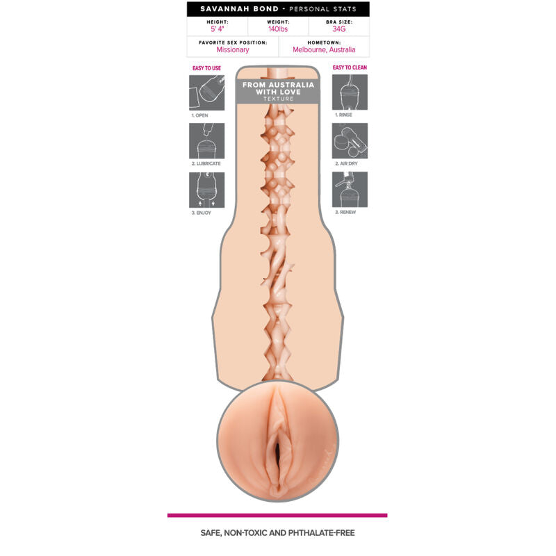 FLESHLIGHT GIRLS - SAVANNAH BOND VAGIN - 7eme ciel