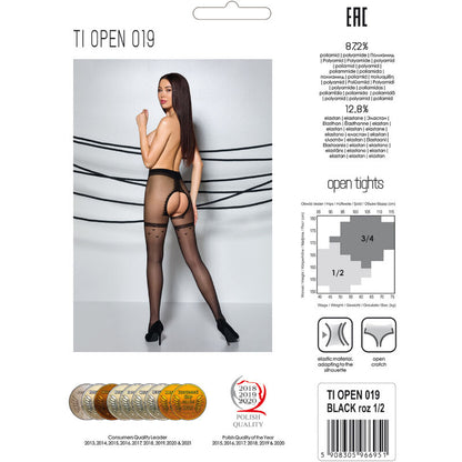 PASSION - TIOPEN 019 COLLANT NOIR 1/2 20 DEN - 7eme ciel