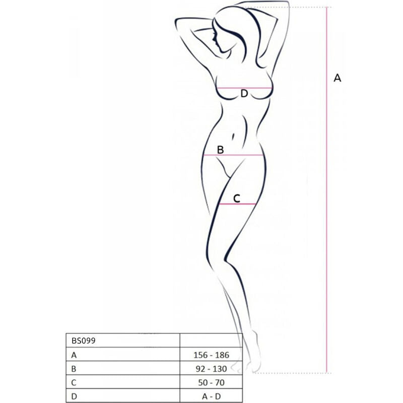 PASSION - BS099 BODYSTOCKING NOIR TAILLE UNIQUE - 7eme ciel