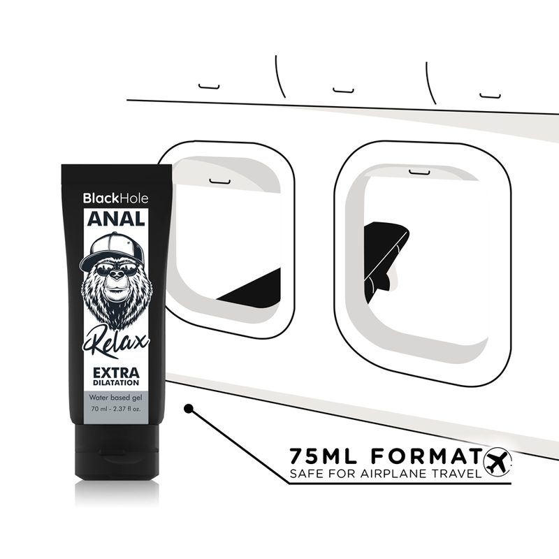 BLACK HOLE - GEL DE DILATATION ANALE À BASE D'EAU 70 ML - 7eme ciel