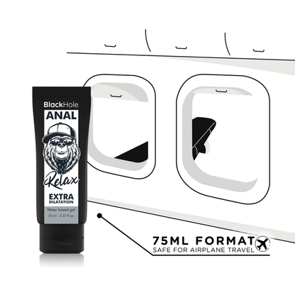 BLACK HOLE - GEL DE DILATATION ANALE À BASE D'EAU 70 ML - 7eme ciel