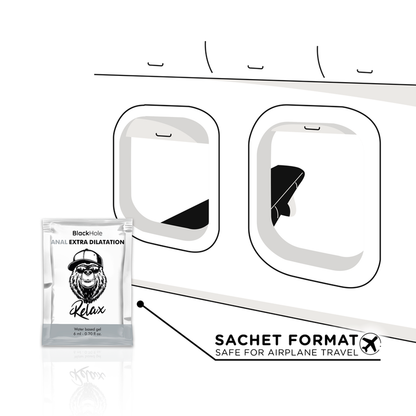 BLACK HOLE - GEL À BASE D'EAU EXTRA DILATATION 6 ML DOSE UNIQUE - 7eme ciel