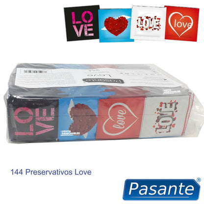 PASANTE - PRÉSERVATIFS LOVE BAG 144 UNITÉS - 7eme ciel