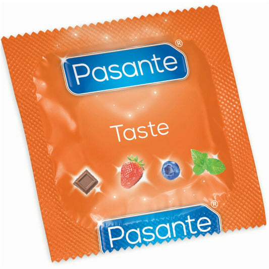 PASANTE - PRÉSERVATIFS SAVEUR FRAISE SAC 144 UNITÉS - 7eme ciel