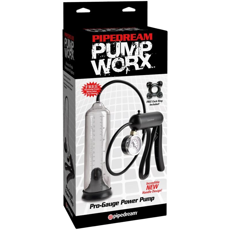 PUMP WORX - POMPE PUISSANTE PRO-GAUGE TRANSPARENTE - 7eme ciel