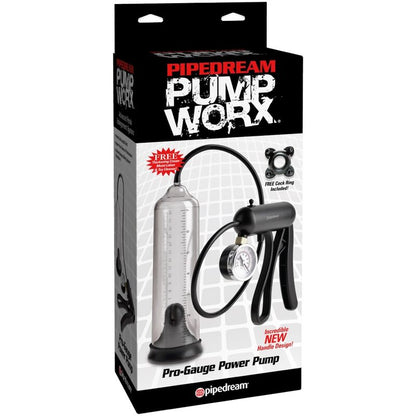 PUMP WORX - POMPE PUISSANTE PRO-GAUGE TRANSPARENTE - 7eme ciel