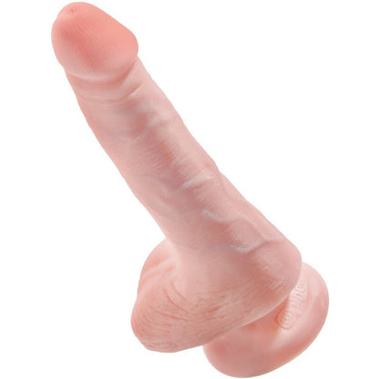 KING COCK - PÉNIS RÉALISTE AVEC BOULES 13.5 CM LÉGÈRES - 7eme ciel