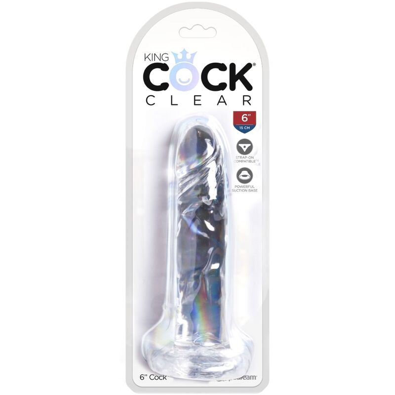 KING COCK - CLEAR PÉNIS RÉALISTE 15.5 CM TRANSPARENT - 7eme ciel