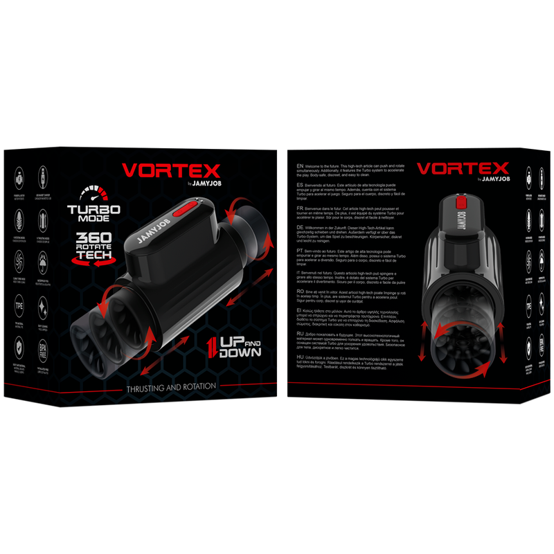 JAMYJOB - MASTURBATEUR  VORTEX ET ROTATION TECH TURBO MODE - 7eme ciel
