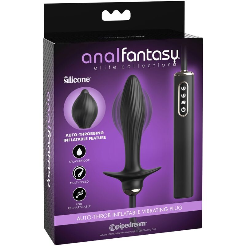 ANAL FANTASY ELITE COLLECTION - PLUG GONFLABLE ET VIBRATEUR AUTO-THROB - 7eme ciel