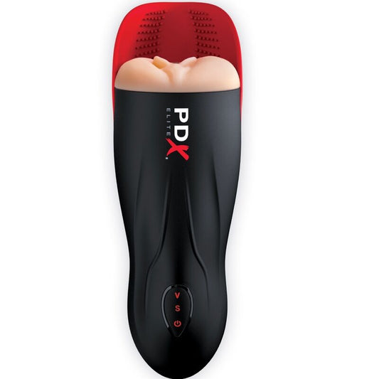 PDX ELITE - STROKER FUCK-O-MATIC VAGIN DOUBLE VIBRATION PÉNIS ET TESTICULES - 7eme ciel