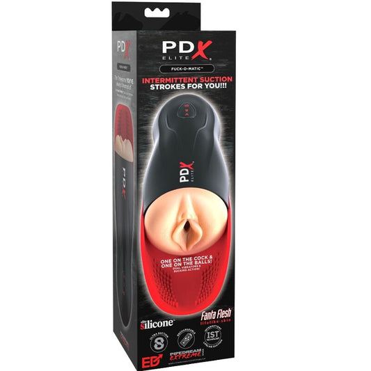 PDX ELITE - STROKER FUCK-O-MATIC VAGIN DOUBLE VIBRATION PÉNIS ET TESTICULES - 7eme ciel