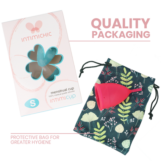 INTIMICHIC - COUPE MENSTRUELLE EN SILICONE MÉDICALE - TAILLE S - 7eme ciel