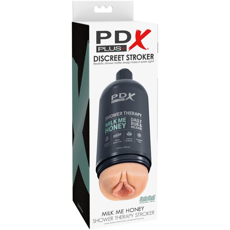 PDX PLUS - MASTURBATEUR STROKER CONCEPTION DISCRÈTE DE LA BOUTEILLE DE SHAMPOOING AU MIEL MILK ME - 7eme ciel