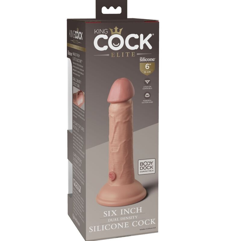 KING COCK - ELITE GODE RÉALISTE EN SILICONE 15.2 CM - 7eme ciel