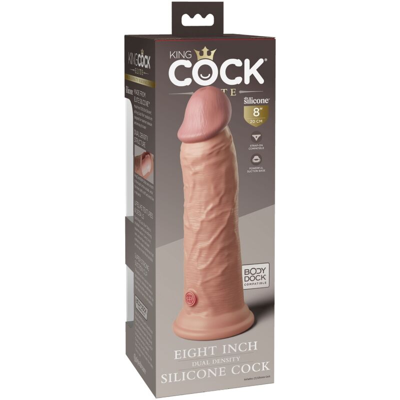 KING COCK - ELITE GODE RÉALISTE EN SILICONE 20.3 CM - 7eme ciel