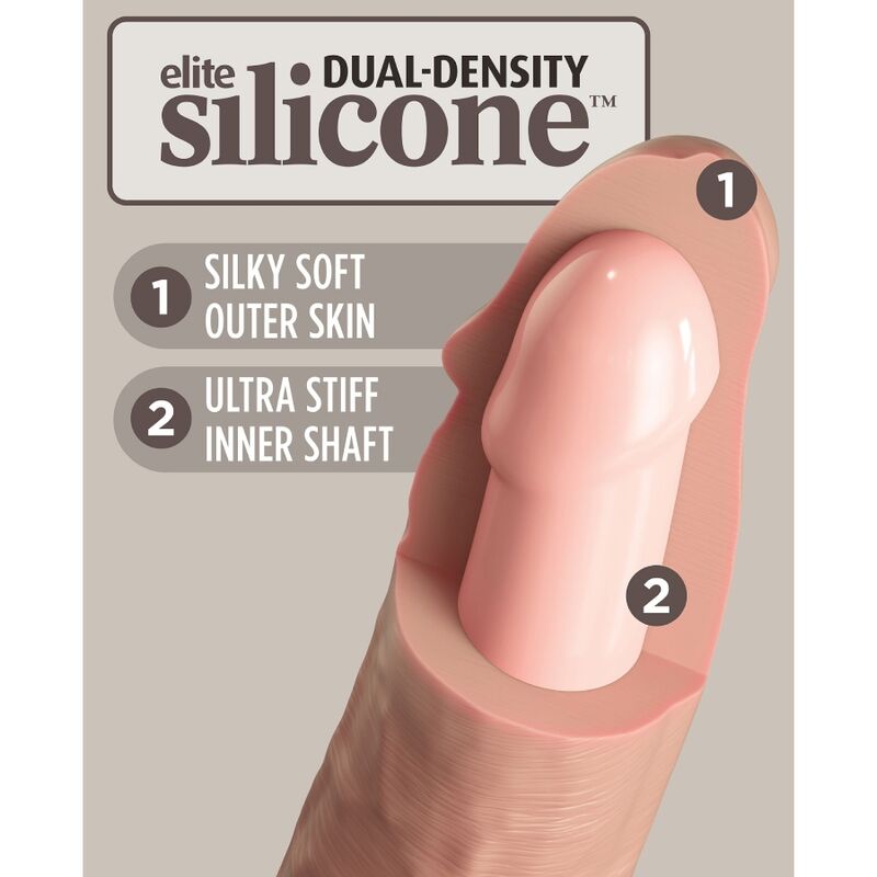 KING COCK - ELITE GODE RÉALISTE EN SILICONE 28 CM - 7eme ciel