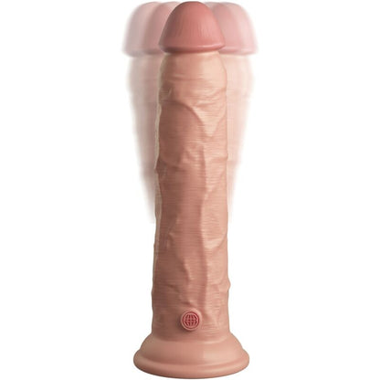 KING COCK - ELITE VIBRATEUR GODE RÉALISTE & TÉLÉCOMMANDE EN SILICONE 23 CM - 7eme ciel