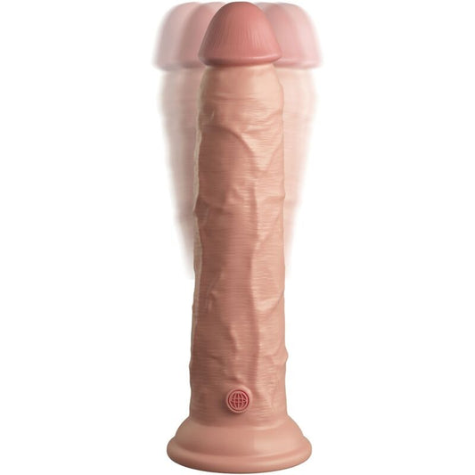 KING COCK - ELITE VIBRATEUR GODE RÉALISTE & TÉLÉCOMMANDE EN SILICONE 23 CM - 7eme ciel