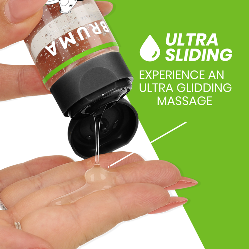 BRUMA - HUILE DE MASSAGE PREMIUM EFFET CHALEUR SAVEUR DE PASTÈQUE 3 EN 1 - 100 ML - 7eme ciel