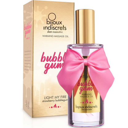 BIJOUX - INDISCRETS HUILE DE MASSAGE LIGHT MY FIRE EFFET CHALEUR SAVEUR GOMME - 7eme ciel