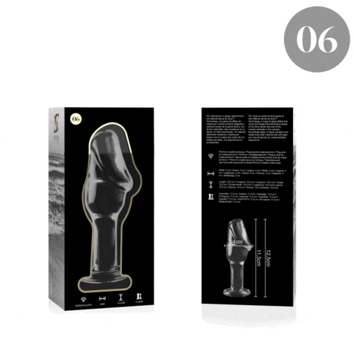 NEBULA SERIES BY IBIZA - PLUG ANAL MODÈLE 6 VERRE BOROSILICATE CLAIR 12.5 CM -O- 4 CM