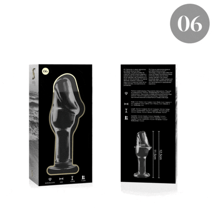 NEBULA SERIES BY IBIZA - PLUG ANAL MODÈLE 6 VERRE BOROSILICATE CLAIR 12.5 CM -O- 4 CM