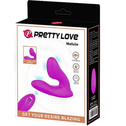 PRETTY LOVE - MASSEUR DE CLITORIS MELVIN AVEC TÉLÉCOMMANDE - 7eme ciel