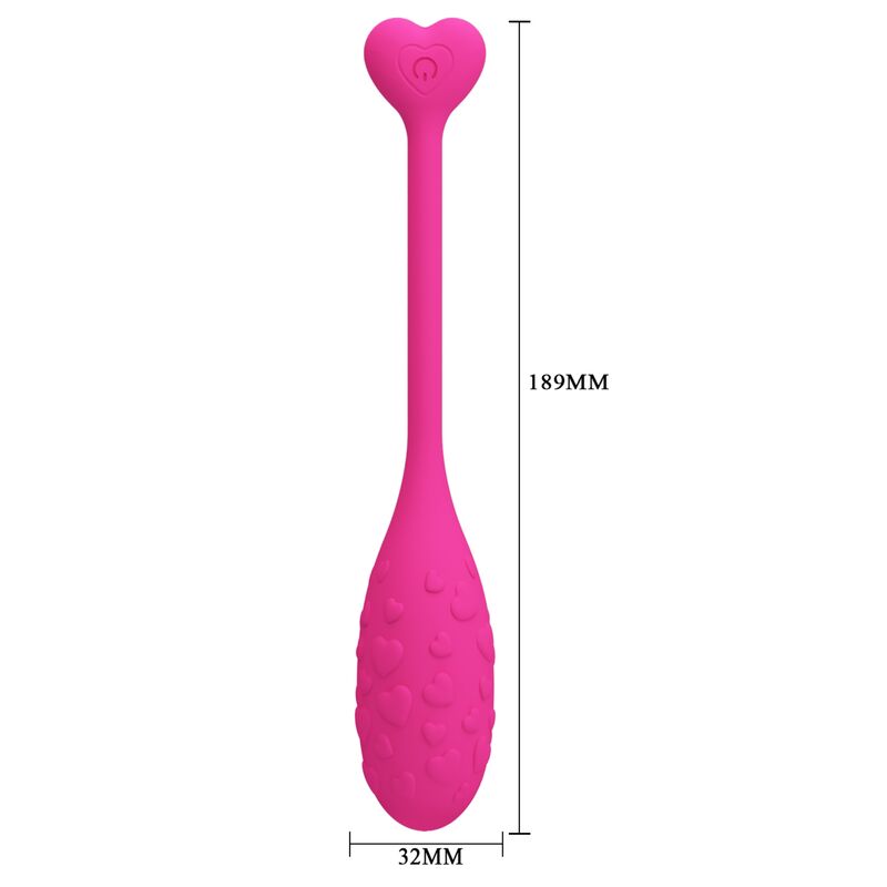 PRETTY LOVE - OEUF VIBRANT ROSE FISHER CONTRÔLÉ PAR APPLICATION - 7eme ciel