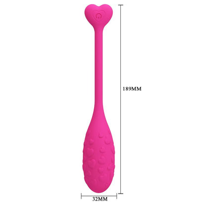 PRETTY LOVE - OEUF VIBRANT ROSE FISHER CONTRÔLÉ PAR APPLICATION - 7eme ciel