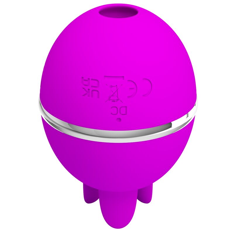 PRETTY LOVE - VIBRATEUR ROND EN SILICONE GEMINI BALL VIOLET - 7eme ciel
