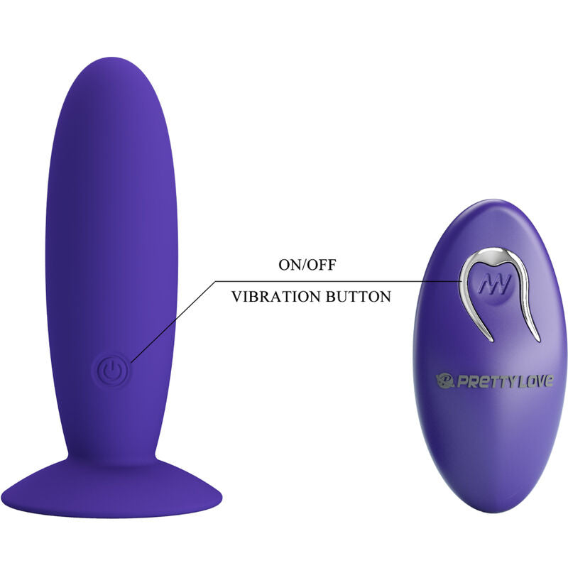PRETTY LOVE - VIBRATEUR ANAL YOUTH PLUG TÉLÉCOMMANDE VIOLET - 7eme ciel