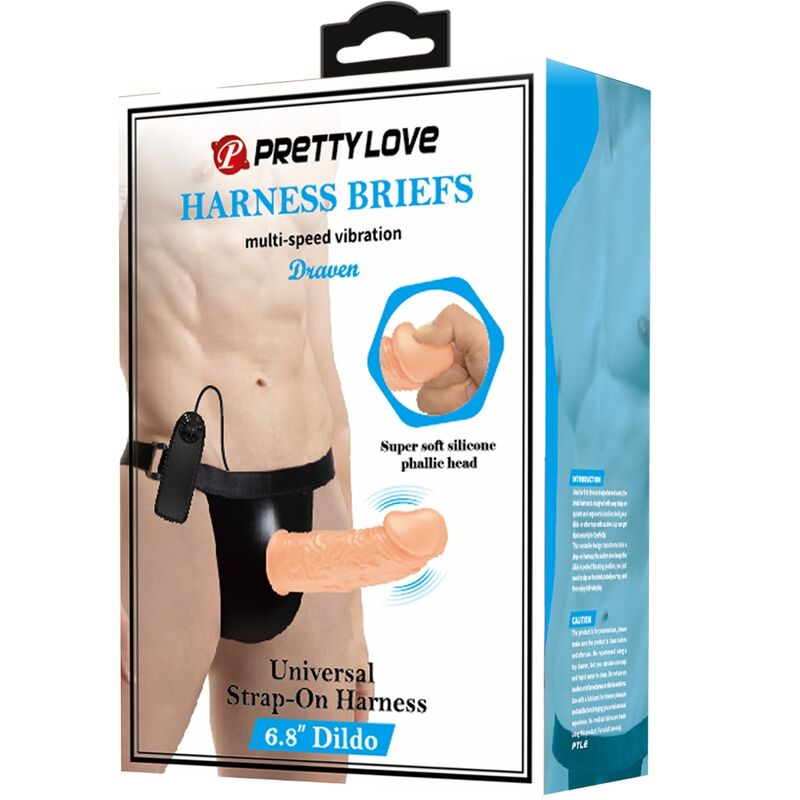 PRETTY LOVE - SLIP HARNAIS AVEC GODE VIBRANT INCLUS - 7eme ciel