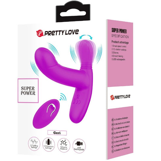 PRETTY LOVE - GERI CLITORIS MASSAGER ROSE TÉLÉCOMMANDE - 7eme ciel