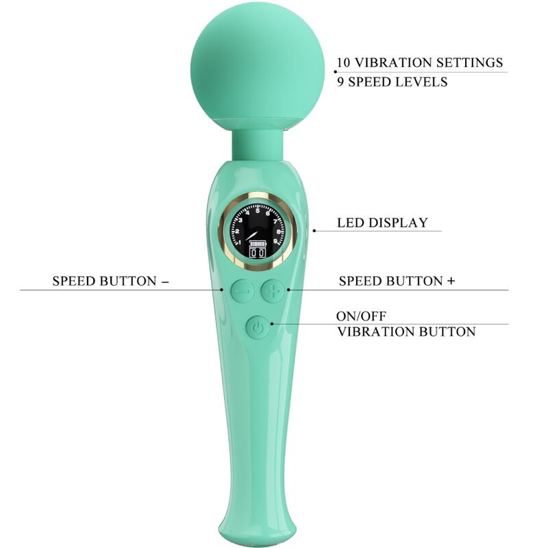 PRETTY LOVE - VIBRATEUR BAGUETTE VERTE SKYLER - 7eme ciel