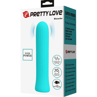 PRETTY LOVE - BLANCHE VIBRATEUR STIMULATEUR BLEU - 7eme ciel