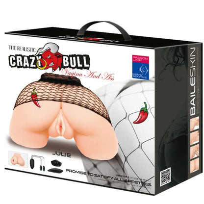 CRAZY BULL - VAGIN ET ANUS AVEC MAILLE RÉALISTE AVEC VIBRATION - 7eme ciel